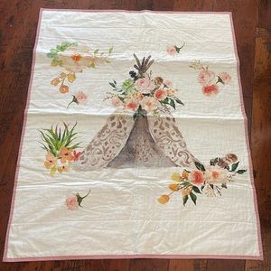 Beautiful handmade lap quit for a baby girl